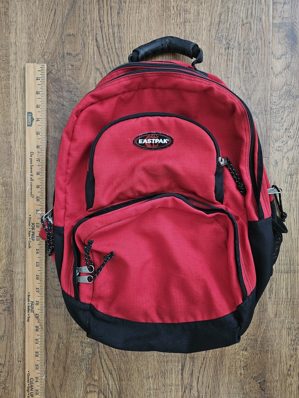 Ship Next Day! Eastpak Red and Black Backpack with Multiple Compartments